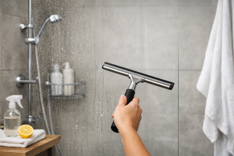 The Hotel Trick For Streak-Free Shower Glass: Why It Works And The Tool You Actually Need