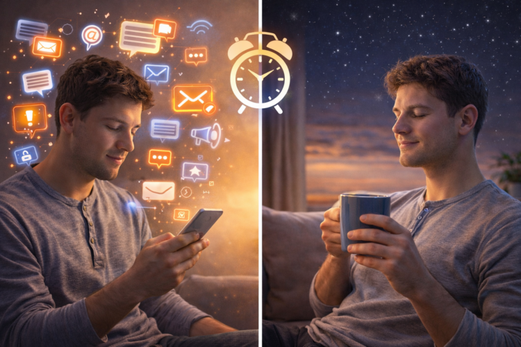 The Simple Way People Reduce Mental Noise By Limiting Information Intake At Specific Hours